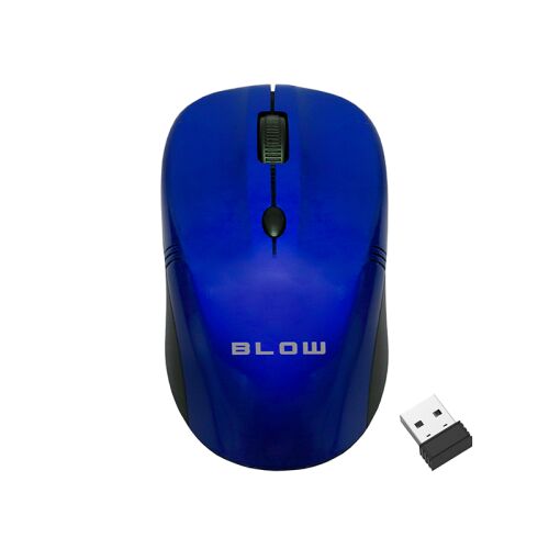 BLOW MB-10 Kék Vezeték Nélküli Egér USB Vevővel - Blow