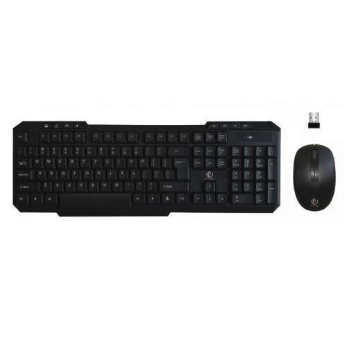 Rebeltec Vortex Wireless Tastatur und Maus-Kombination, schwarz, US-Layout