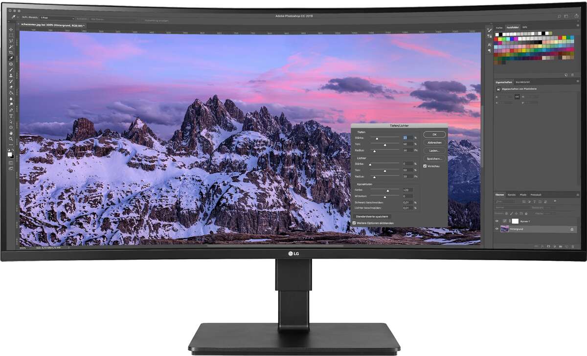 Lg 35" 35bn77cp-b ultrawide ívelt monitor
