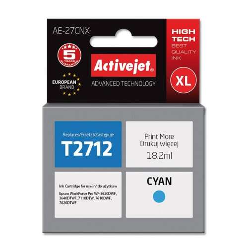 ActiveJet Epson T2712 Cián Tintapatron - 18,2 ml 99548823 - Activejet