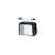 Emerio TO-123924 toaster, black with stainless steel accents, on a white background