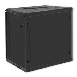 Dulap rack pentru server Quoltec 19 inci, montare pe perete, 12U, 600x635mm, negru - Qoltec