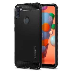 Spigen Rugged Armor tok Samsung Galaxy A11-hez, Fekete - Spigen