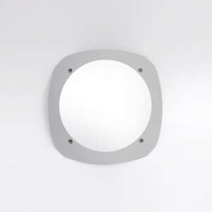 Lampă de perete exterioară Fumagalli STUCCHI E27, gri, pătrat, rășină sintetică rezistentă la impact, stabilizată cu raze UV, rezistentă la rugină și coroziune, potrivită pentru perete și tavan, opțional cu bază cu iluminare de fundal colorată, temperatura de culoare reglabilă GX53 LED sau versiune E27 disponibilă, clasa de protecție IP66 - Lămpi de perete pentru exterior