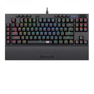 Redragon K596 Vishnu mechanical gaming keyboard with blue switches, black color, Hungarian layout - Peripheral