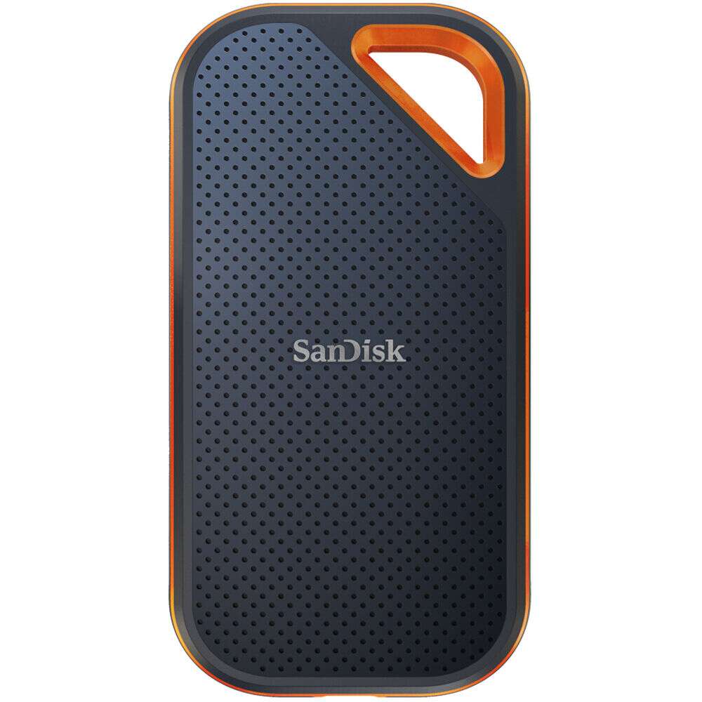 Sandisk 2tb extreme pro v2 usb 3.2 gen 2 x2 külső ssd - fekete/piros