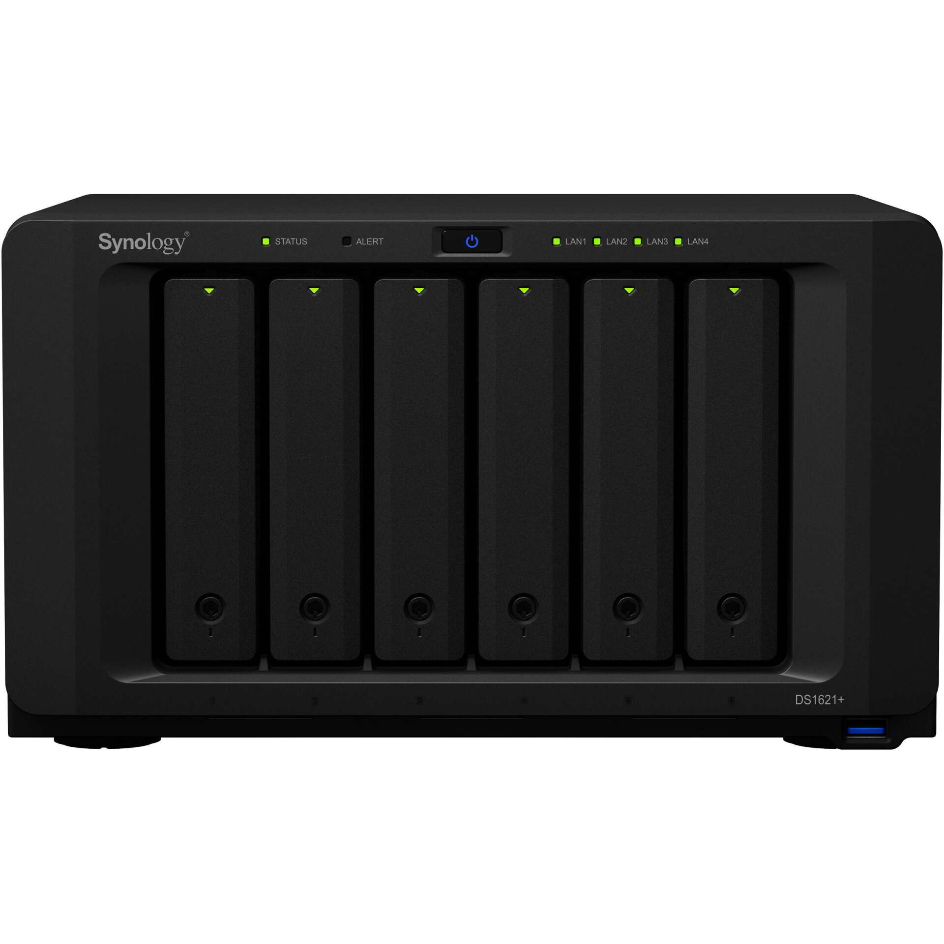 Synology NAS 6 fiókos DS1621+ AMD Ryzen V1500B 4x2,2GHz, 4GB DDR4...