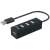 Equip 128955 4-Port USB 2.0 Hub, schwarz, mit Kabel