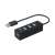 Equip 128955 4-portski USB 2.0 hub, crni, s kabelom