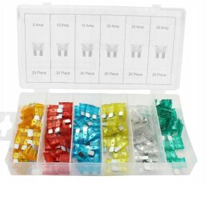 Högert HT8G500 Autóbiztosíték készlet - 120 darabos válogatott késes biztosíték rendező dobozban - Högert