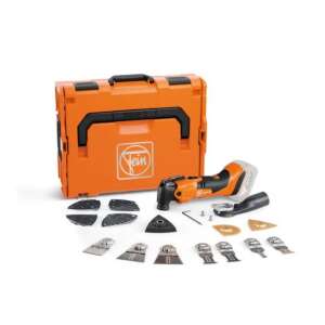 Set de scule oscilante Fein Multimaster AMM 500 Plus AS, include o gamă largă de lame și accesorii pentru tăiere, șlefuire și razuire - FEIN