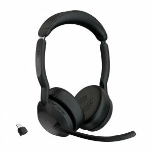 Jabra Evolve2 55 Wireless Headset with Noise Cancelling Microphone, Black - Jabra Headphone