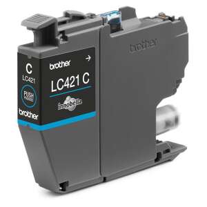 Cartuș de cerneală cyan Brother LC421C, original, pentru imprimantele DCP-J1050DW, DCP-J1140DW, MFC-J1010DW - Consumabile pentru imprimantă