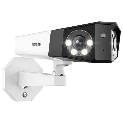 Cameră IP Reolink Duo 2 PoE, rezoluție 4K, vizualizare 180 de grade, vizor nocturn, audio bidirecțional, detectare de mișcare