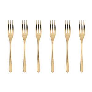 Sambonet Taste PVD desszert villa készlet, 6 darab, arany - Villa