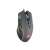 Natec Fury Hustler gaming mouse, black, optical sensor, RGB lighting, side view
