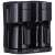 Severin KA 9315 double filter coffee maker, side view, black