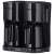Severin KA 9315 double filter coffee maker, top view, black
