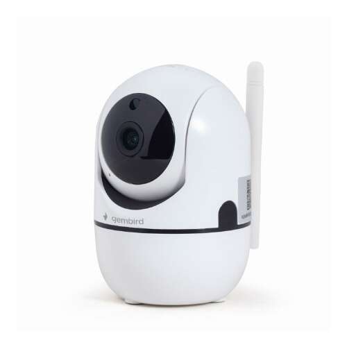 Gembird TSL-CAM-WRHD-02 WiFi IP kamera, fehér, elülső nézet - Biztonság
