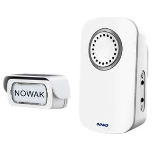 Sonerie wireless Orno Erato AC, alb, cu buton - OEM Sonerii