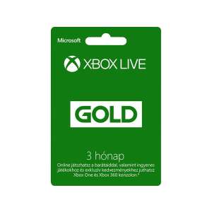 Microsoft Xbox Live 3 hónapos Gold Card Előfizetés 72452905 