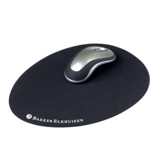 Bakker Elkhuizen The Egg egérpad, fekete, ergonomikus, tojás alakú, antibakteriális, kényelmes, sima felület, újrahasznosítható - BakkerElkhuizen