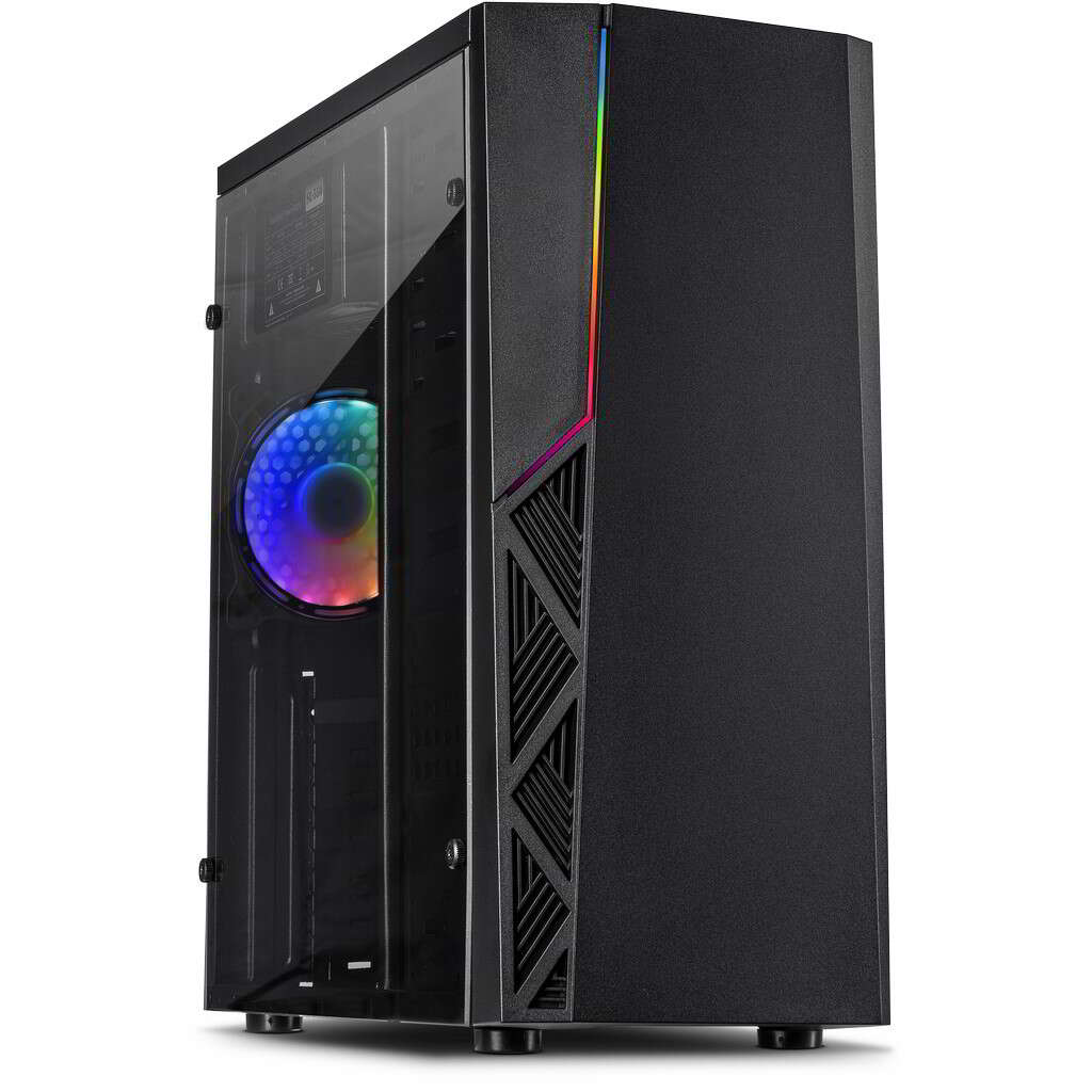 Inter-Tech B-02 RGB Computer Case - Black