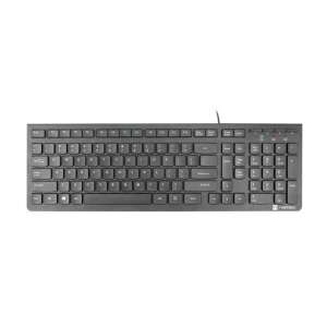 Natec Discus 2 USB Slim Keyboard - English (US) front view - Natec
