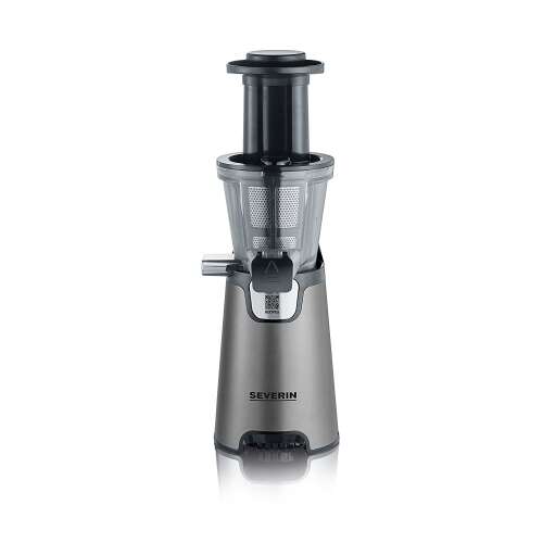 Severin ES 3571 slow juicer, black and stainless steel