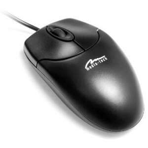 Media-Tech Standard Optical Mouse, 800 DPI, Black - Media-Tech