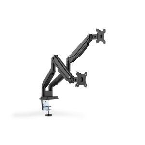Digitus Dual Monitor Desk Mount - Free Up Desk Space and Improve Ergonomics - Monitor Mount and Stand