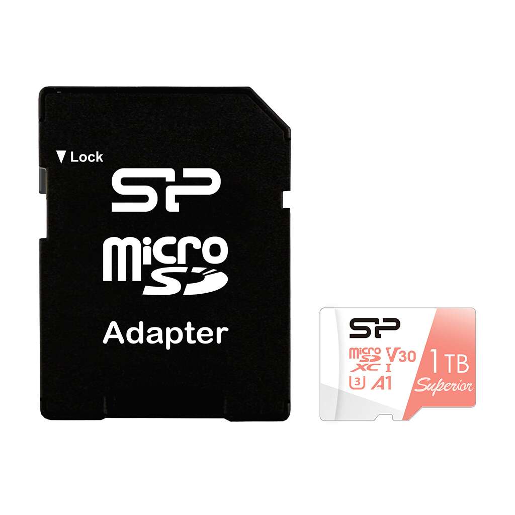 Silicon power 1tb superior v30 a1 microsdxc uhs-i cl10 memóriakár...