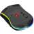 Defender Warlock GM-709L bezprzewodowa mysz do gier, czarna, widok od spodu, podświetlenie RGB