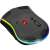 Defender Warlock GM-709L bezprzewodowa mysz do gier, czarna, widok od spodu, podświetlenie RGB