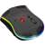 Defender Warlock GM-709L bezprzewodowa mysz do gier, czarna, widok od spodu, podświetlenie RGB