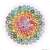 Kész Ravensburger Circle of Colors 500 darabos kirakós játék színes fánk mintával