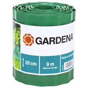 Gardena 9m grüner Kunststoff-Rasenkant, 20cm hoch - Beeteneinfassung