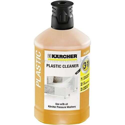 Kärcher Plastic Cleaner 3-in-1 for pressure washers, cleans, protects, and shines plastic surfaces