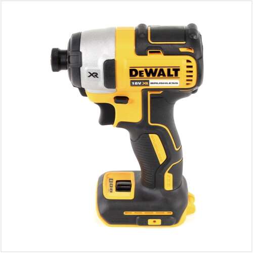 DeWalt DCF887NT 18V akkus ütvecsavarozó, kefe nélküli, XR sorozat, 205 Nm, 3 sebességfokozat, LED lámpa, 1/4 hüvelykes bitbefogás