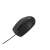 Natec Ruff 2 wired mouse, black, angled view