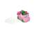 Clementoni Baby Minnie Shape Sorter Bus, pink bus with Minnie Mouse design, shape sorting toy for babies, showing the inside of the bus