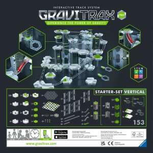 Spatele cutiei cu setul de extindere Ravensburger GraviTrax Pro Starter Set Vertical - Ravensburger