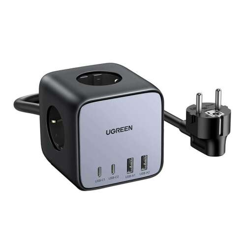 Ugreen CD268 DigiNest Cube 2x USB-C / 2x USB-A Netzteil - Schwarz