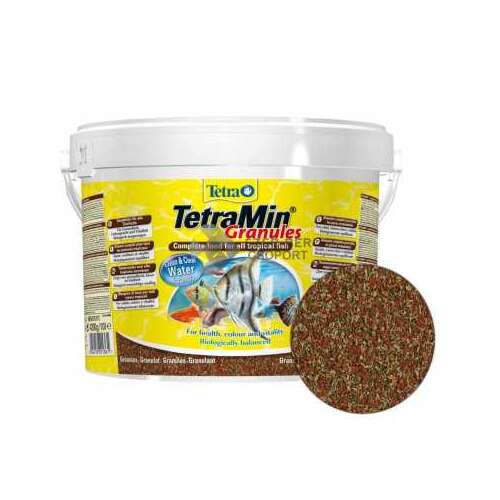 TetraMin Granulált Haleleség, 10 Liter, Teljes Élelem Trópusi Halak Számára