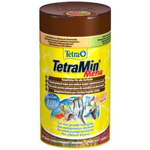 TetraMin Menu 250 ml 4in1 Flocken-Fischfutter für tropische Fische