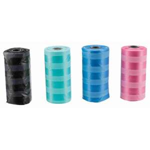 Worki na psie odchody Trixie, 4 rolki po 20 worków, w różnych kolorach - Torba ciastek dla psa