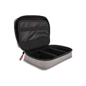 Delock 18412 sivý organizér na príslušenstvo, otvorený, zobrazujúci priehradky - Tašky a puzdrá na notebooky