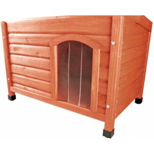 Cusca de câine din lemn cu ușă din plastic - Trixie