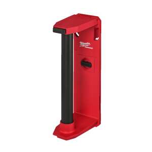 Milwaukee PACKOUT™ Paper Towel Holder, red, side view - Tool & Part Organizer