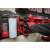 Milwaukee PACKOUT™ wall mounted battery storage system, red, with batteries